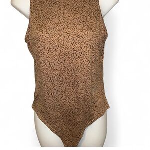 Gaze Brown Leopard Print Top